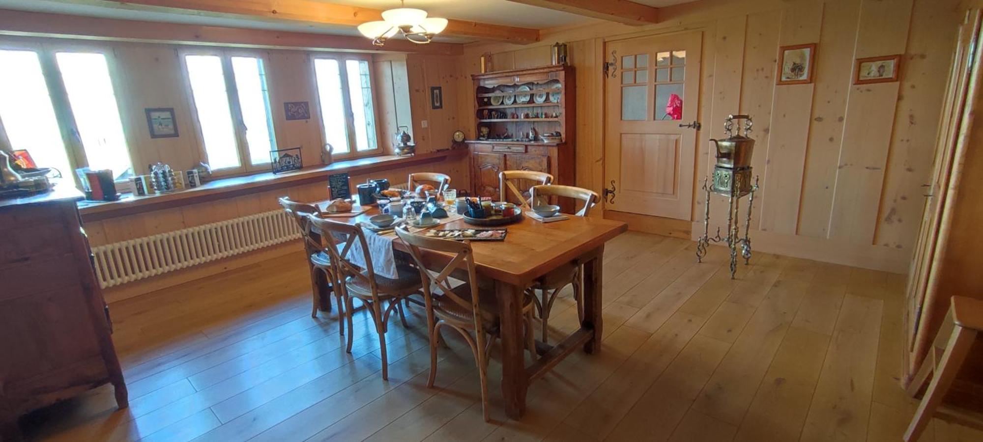 Les Abeilles Bed & Breakfast Romont Bagian luar foto