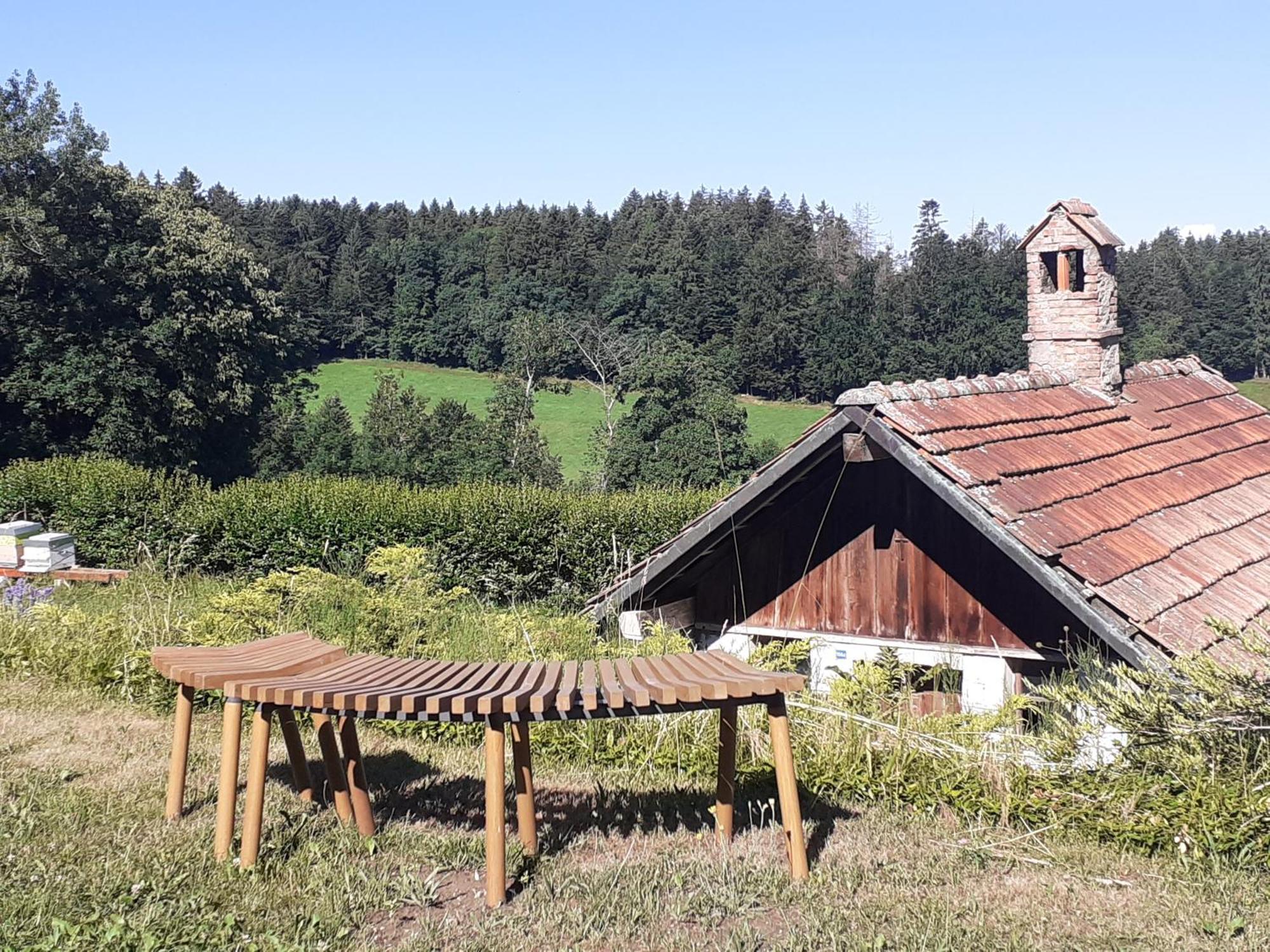 Les Abeilles Bed & Breakfast Romont Bagian luar foto